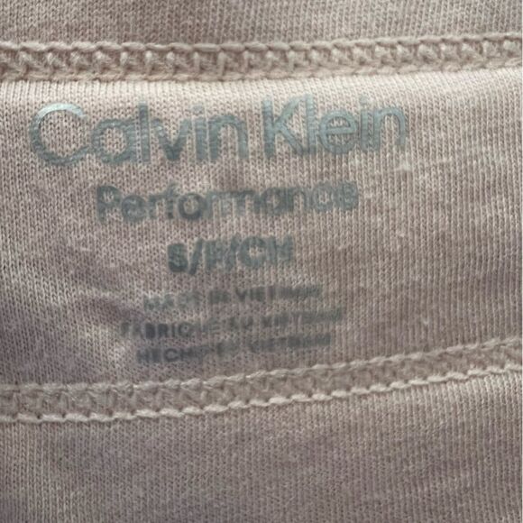 CK Sweatpants Performance Pink/White Logo Slim Crop Joggers Sz S new!🏷 - Picture 10 of 12